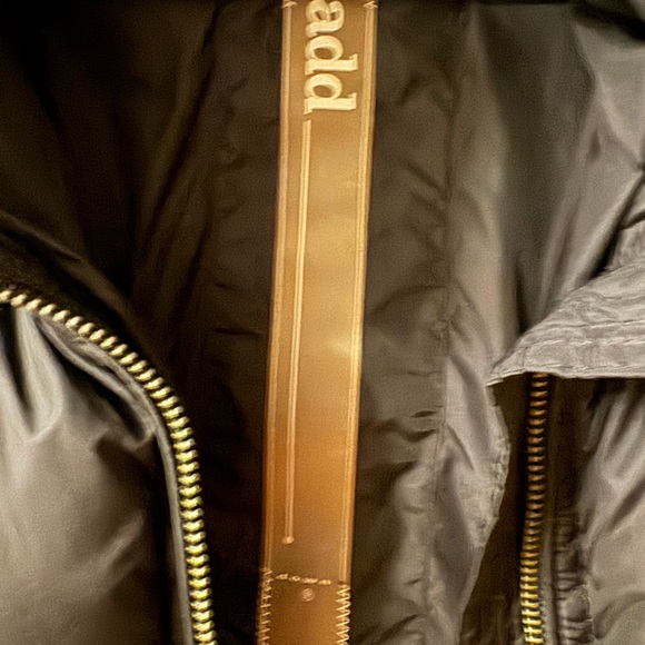 Add down Coat black with belt size 2 - Picture 5 of 6